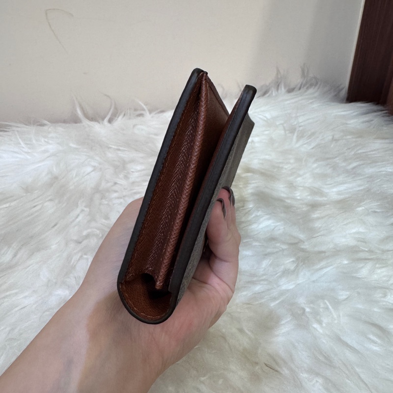 LV Brazza 老花對開長夾 晶片款 近全新-4