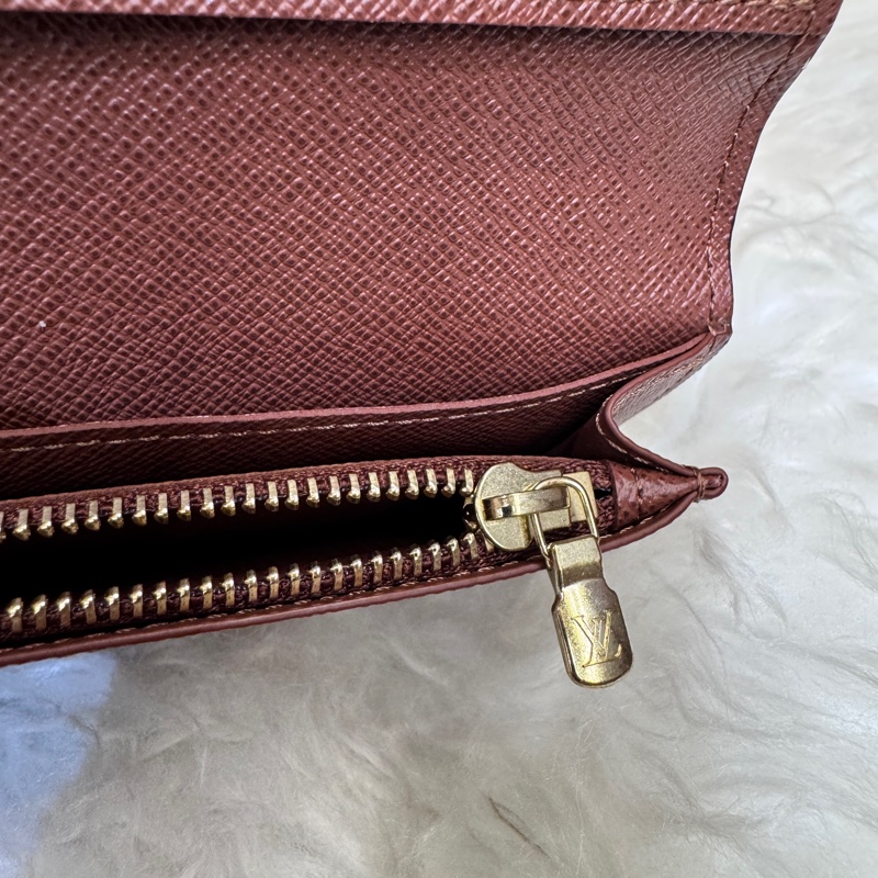 LV Brazza 老花對開長夾 晶片款 近全新-7