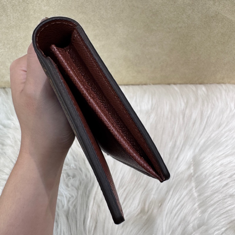 LV Brazza 老花對開長夾 晶片款 近全新-8