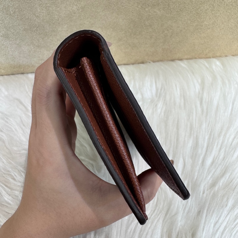 LV Brazza 老花對開長夾 晶片款 近全新-9