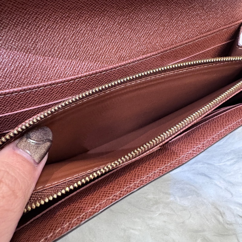 LV Sarah 老花信封長夾 晶片款-4