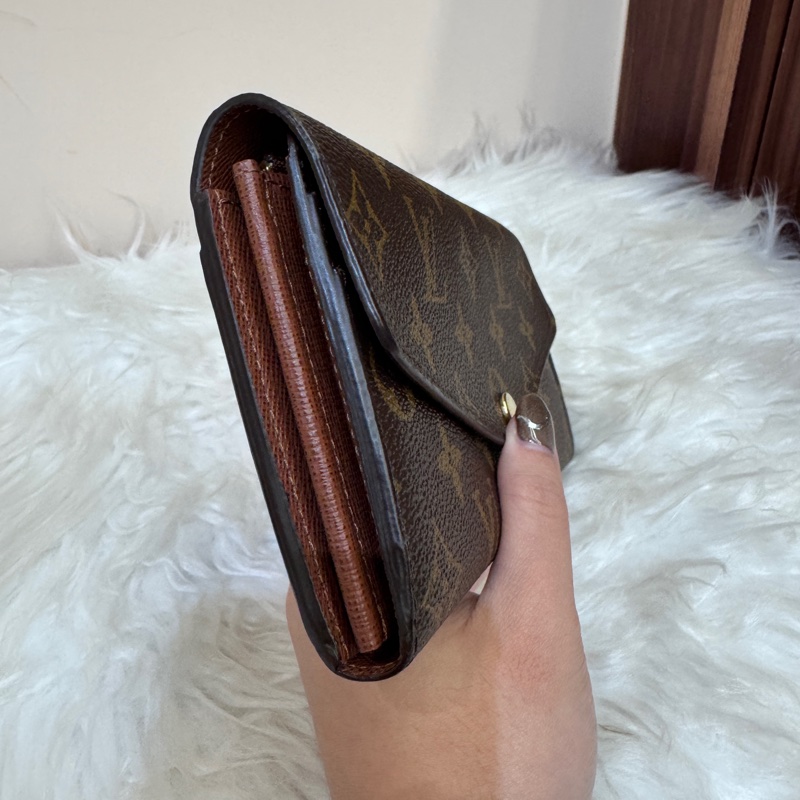 LV Sarah 老花信封長夾 晶片款-7