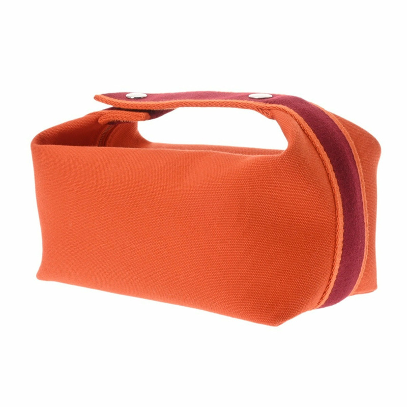 愛馬仕新娘 A 黑色 PM Feu/Rouge H 女士帆布手拿包-2