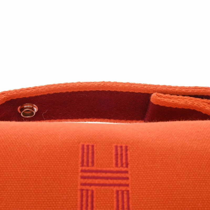 愛馬仕新娘 A 黑色 PM Feu/Rouge H 女士帆布手拿包-4