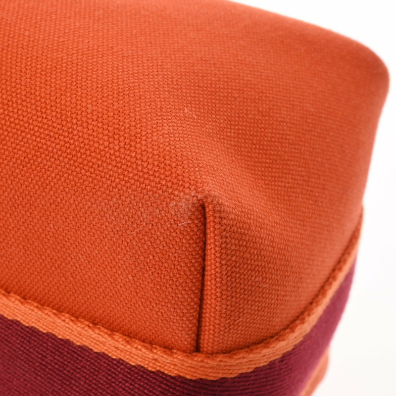 愛馬仕新娘 A 黑色 PM Feu/Rouge H 女士帆布手拿包-7