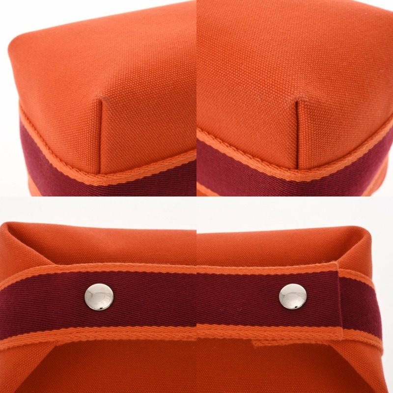 愛馬仕新娘 A 黑色 PM Feu/Rouge H 女士帆布手拿包-8