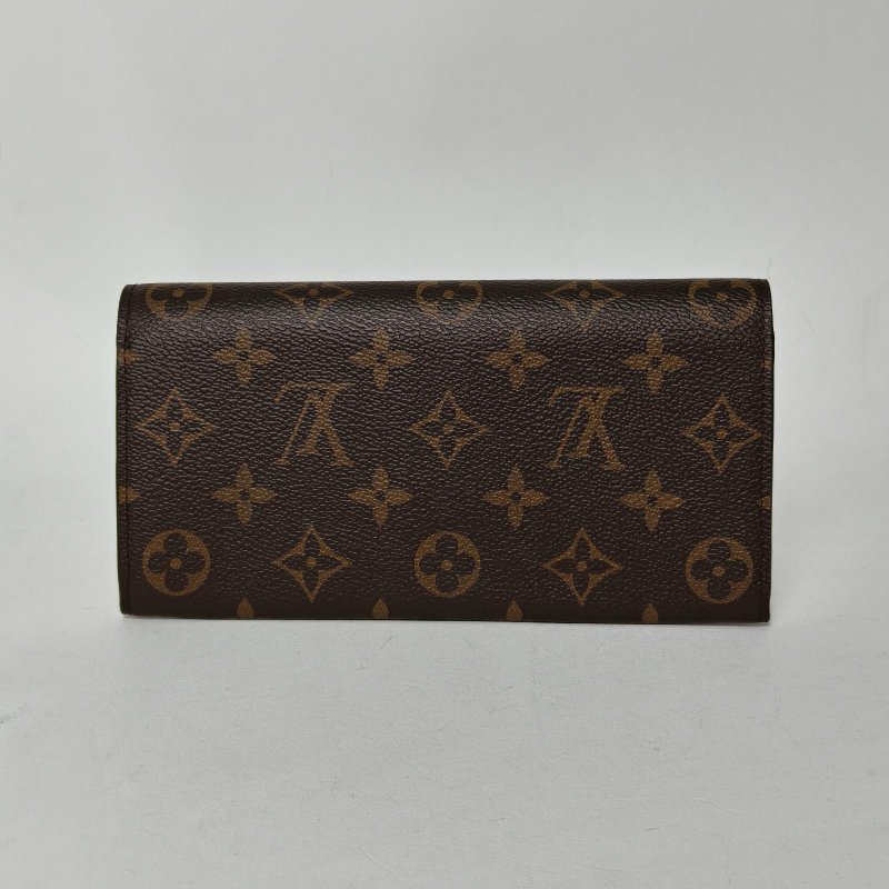 LOUIS VUITTON 老花PVC豆豆長款錢包肩背包-2