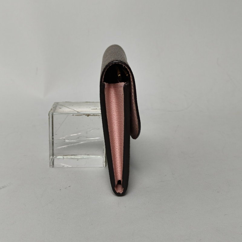 LOUIS VUITTON 老花PVC豆豆長款錢包肩背包-4