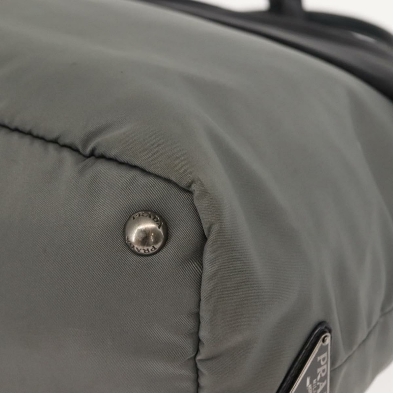 【日本直送】PRADA 尼龍雙肩手提包 黑色 灰色 正品 ep11418-18