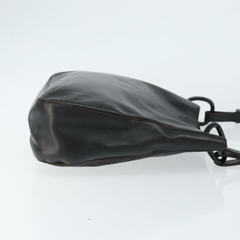 【日本直送】PRADA 黑色皮革鏈條單肩包 正品 146885-2