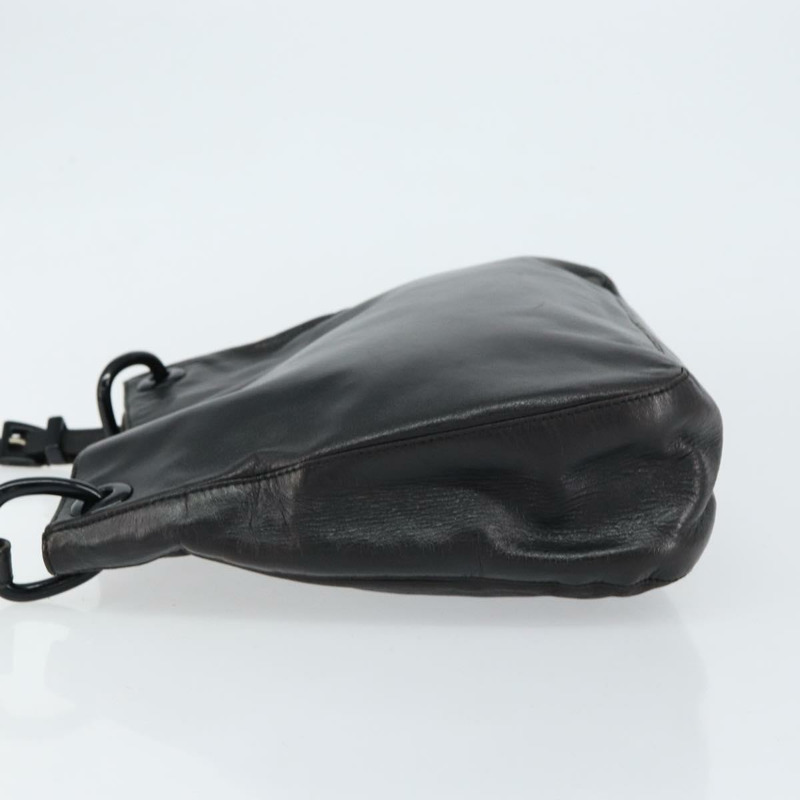 【日本直送】PRADA 黑色皮革鏈條單肩包 正品 146885-3