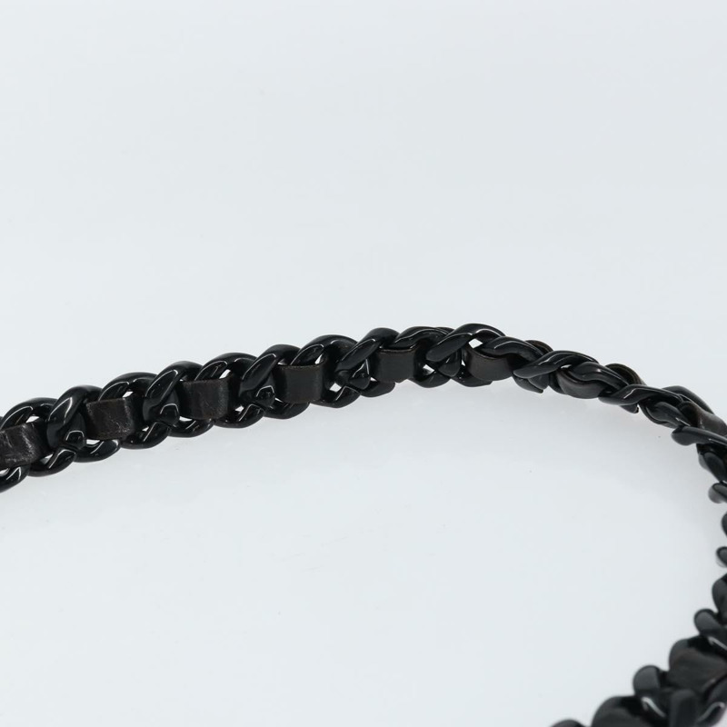 【日本直送】PRADA 黑色皮革鏈條單肩包 正品 146885-7