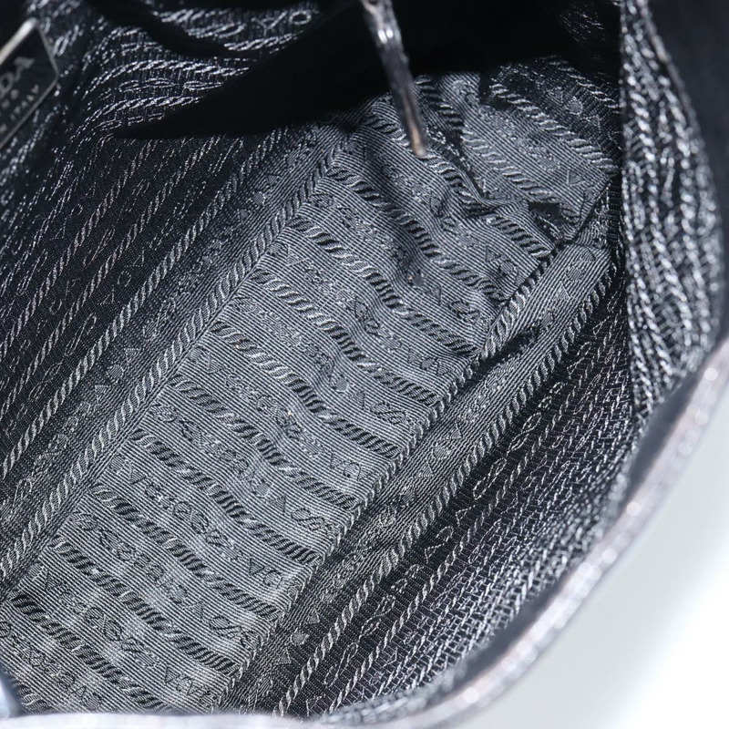 【日本直送】PRADA 黑色皮革鏈條單肩包 正品 146885-10