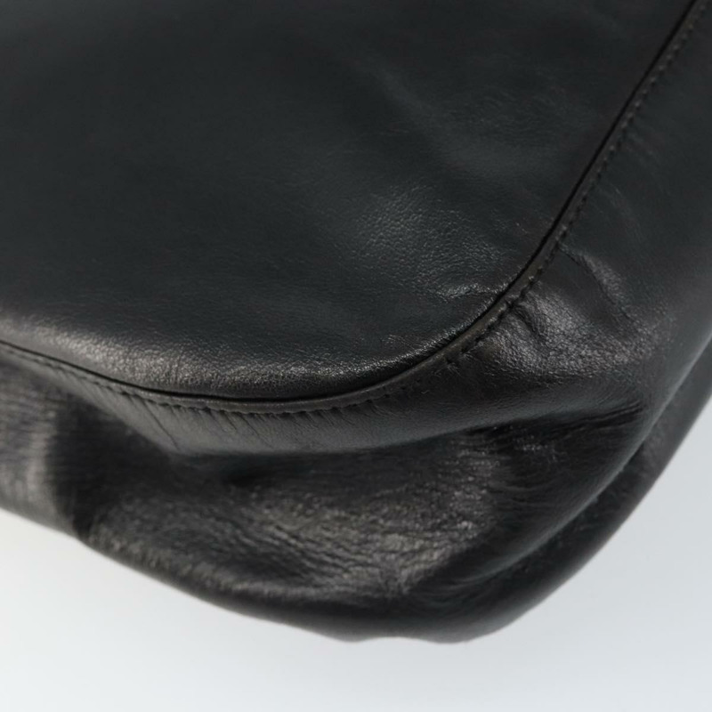 【日本直送】PRADA 黑色皮革鏈條單肩包 正品 146885-13