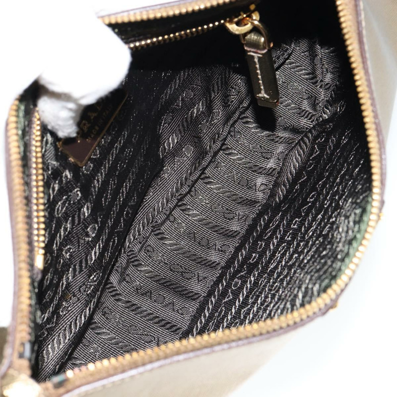 【日本直送】PRADA 單肩包 Safiano 皮革 金色 Auth 149196-9