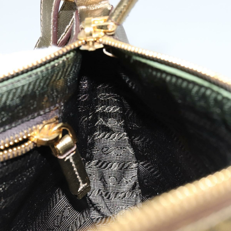 【日本直送】PRADA 單肩包 Safiano 皮革 金色 Auth 149196-19