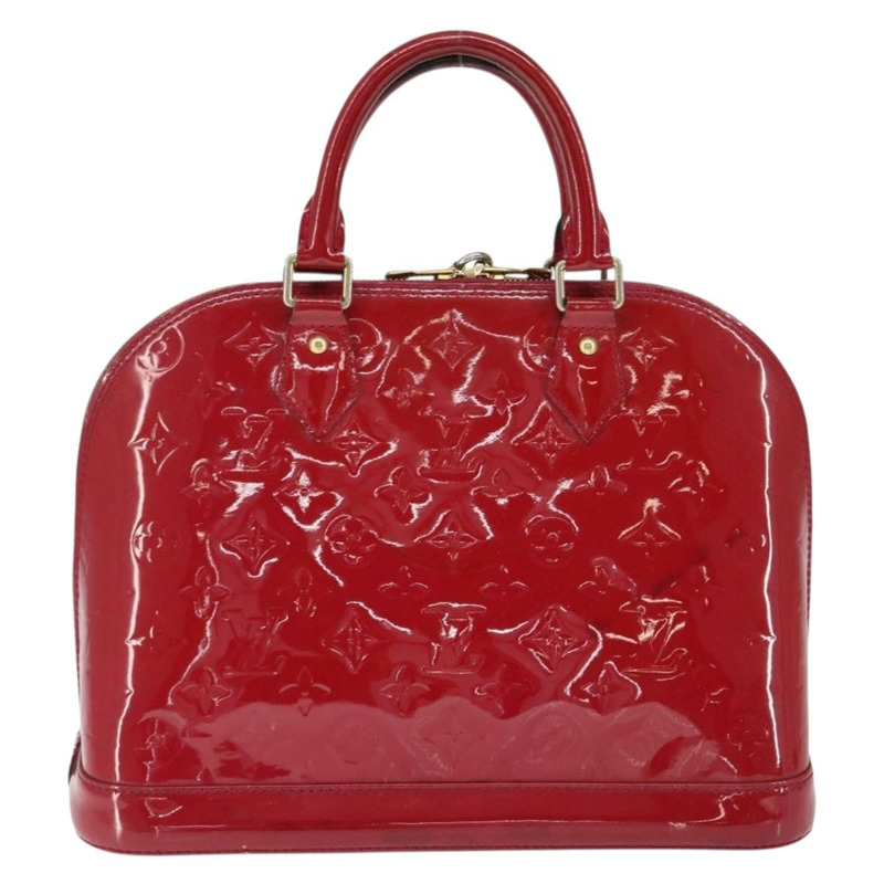 【日本直送】路易威登 Monogram Vernis Alma 小號手包 Rose Andian M91770 LV 正品 149102-1