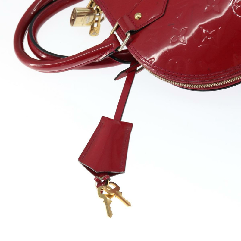 【日本直送】路易威登 Monogram Vernis Alma 小號手包 Rose Andian M91770 LV 正品 149102-9