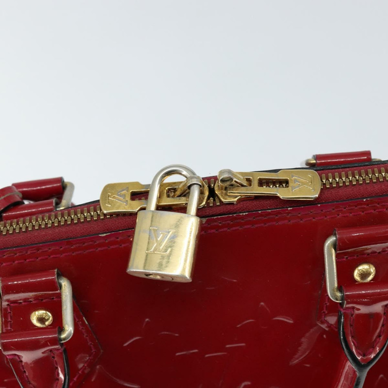 【日本直送】路易威登 Monogram Vernis Alma 小號手包 Rose Andian M91770 LV 正品 149102-17