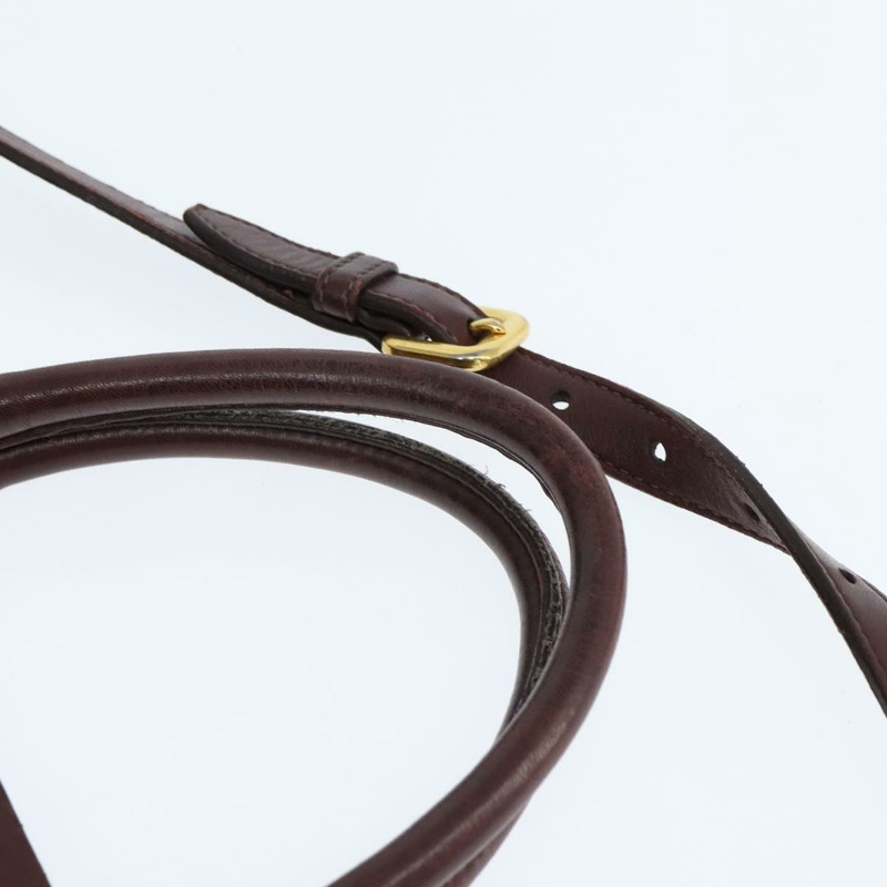 【日本直送】PRADA 褶皺手提包 皮革 兩用 波爾多金 正品 150088-13