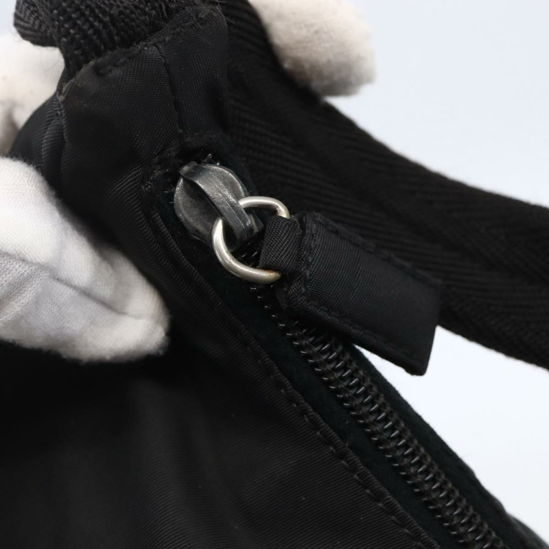 【日本直送】PRADA 尼龍手提包 黑色 銀色 正品 150135-9