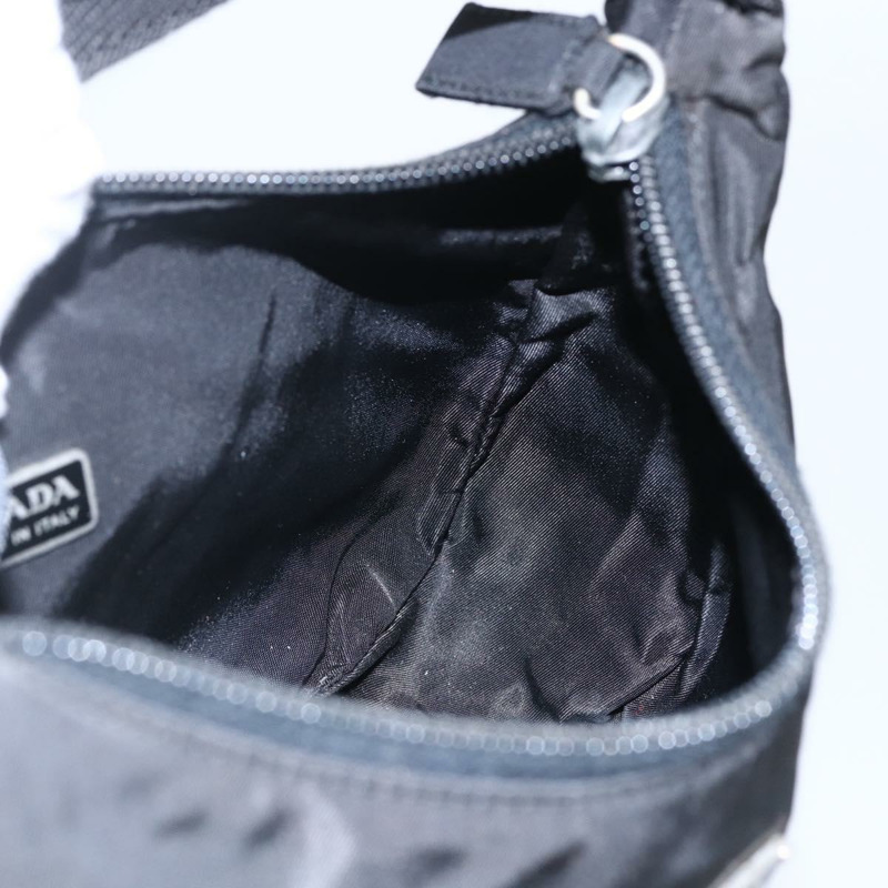 【日本直送】PRADA 尼龍手提包 黑色 銀色 正品 150135-18