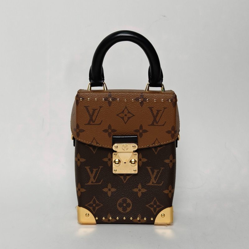 LOUIS VUITTON CAMERABOX相機盒子包拼色PVC晶片老花肩背包-0