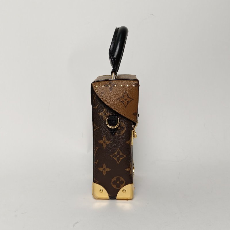 LOUIS VUITTON CAMERABOX相機盒子包拼色PVC晶片老花肩背包-1