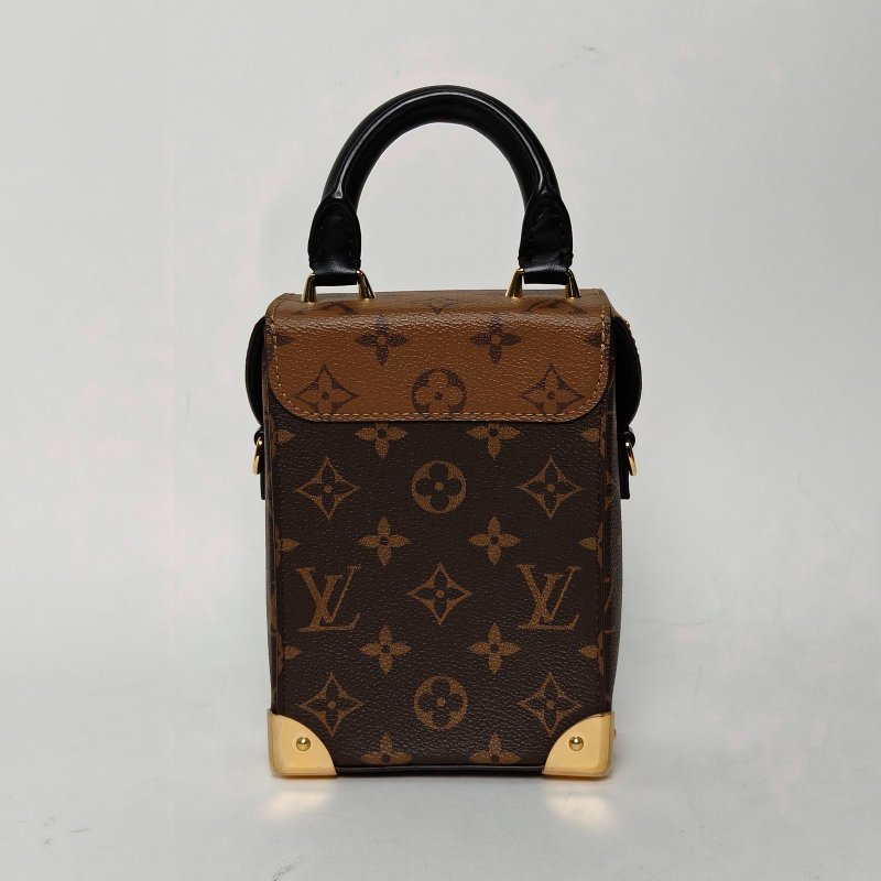 LOUIS VUITTON CAMERABOX相機盒子包拼色PVC晶片老花肩背包-2