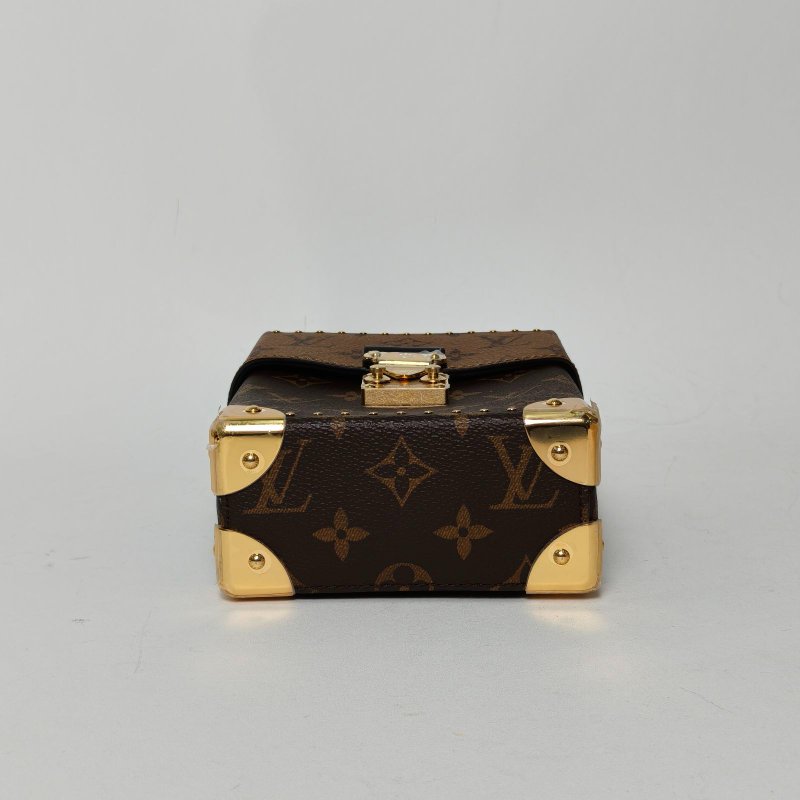 LOUIS VUITTON CAMERABOX相機盒子包拼色PVC晶片老花肩背包-4