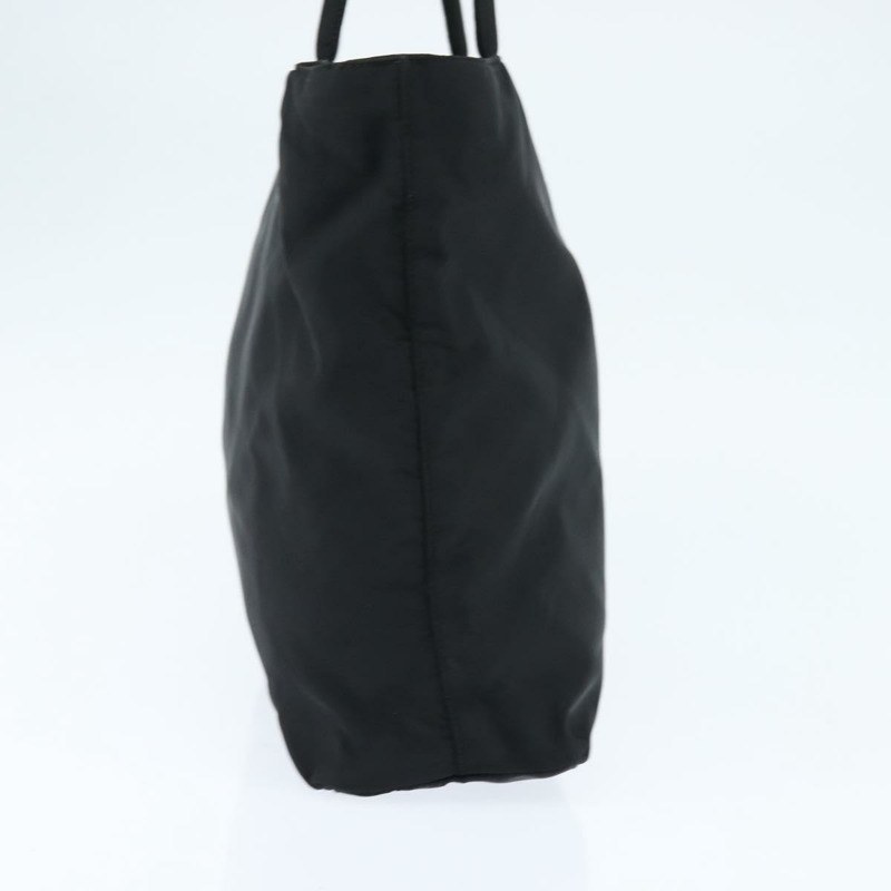 【日本直送】PRADA 尼龍托特包 黑色 銀色 Auth bs30471-2