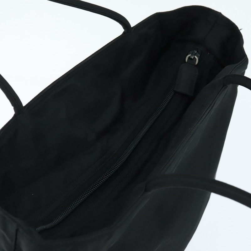 【日本直送】PRADA 尼龍托特包 黑色 銀色 Auth bs30471-5