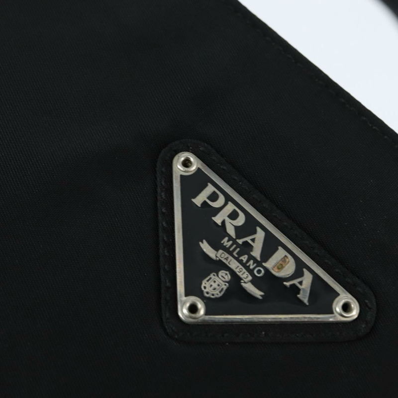 【日本直送】PRADA 尼龍托特包 黑色 銀色 Auth bs30471-16