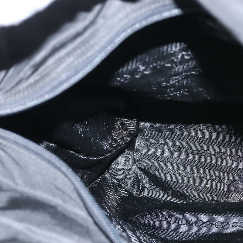 【日本直送】PRADA 尼龍托特包 黑色 銀色 Auth bs30471-18