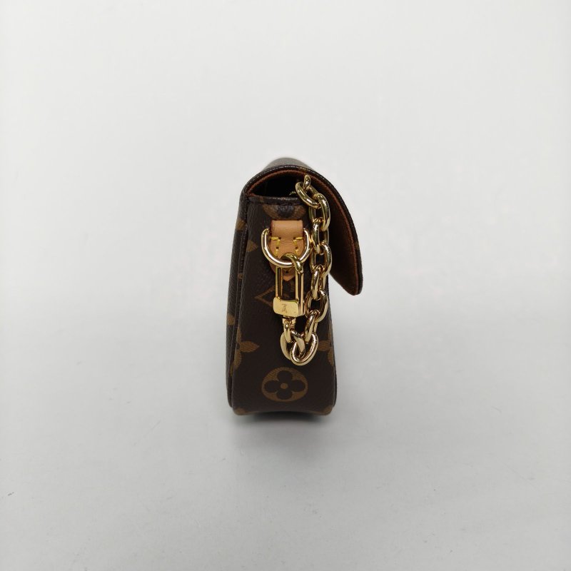 LOUIS VUITTON IVY鏈條腋下包老花PVC金扣晶片肩背包-1