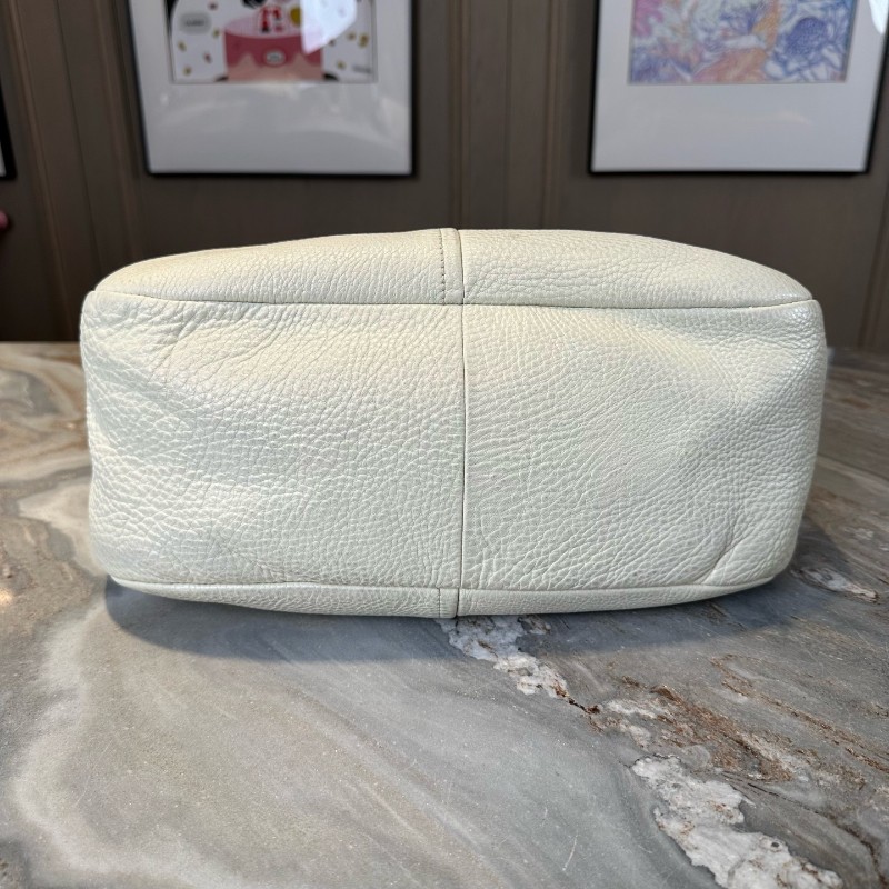 特價❤️Prada 白金全皮hobo肩背包-6