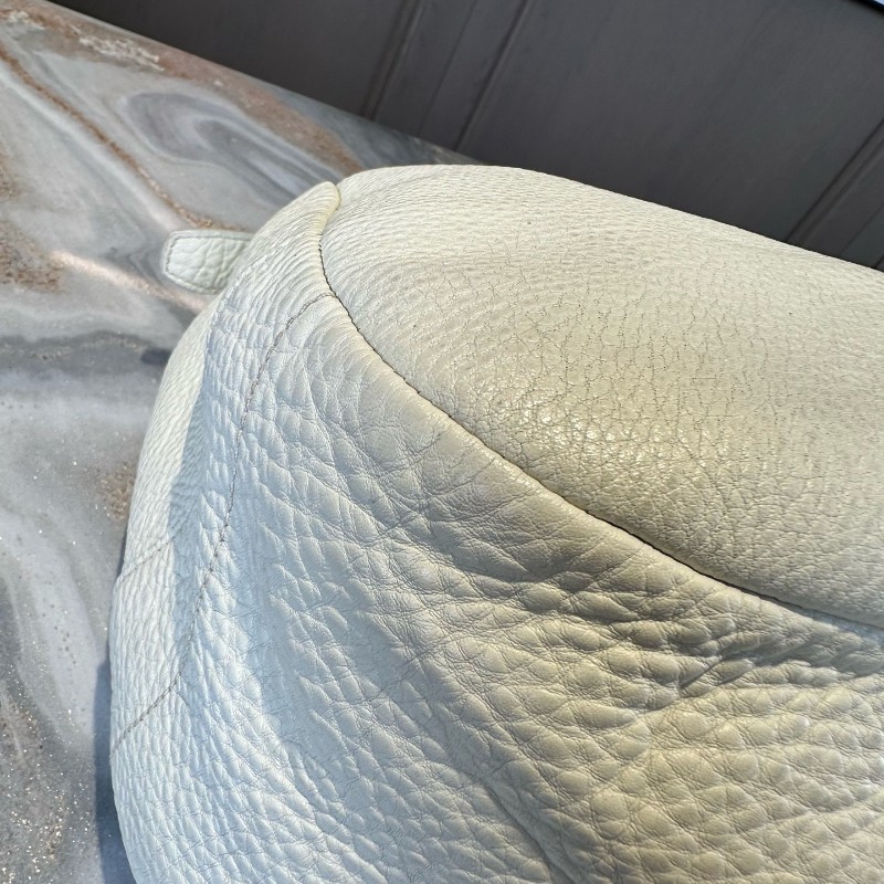 特價❤️Prada 白金全皮hobo肩背包-7