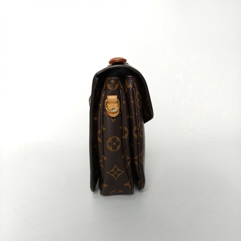 LOUIS VUITTON MetisPochette郵差包老花PVC金扣2016肩背包-1