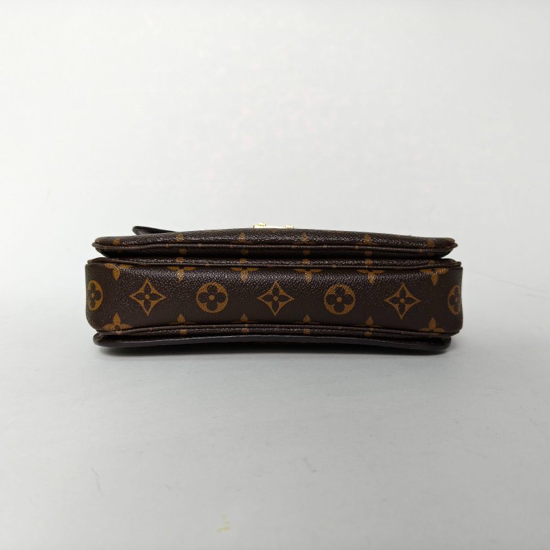 LOUIS VUITTON MetisPochette郵差包老花PVC金扣2016肩背包-4