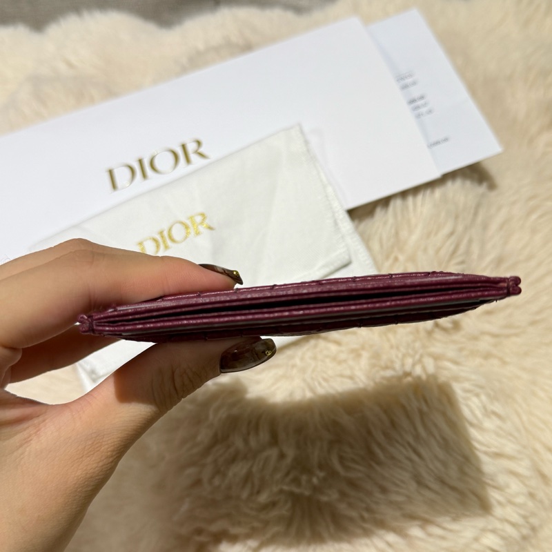 Dior caro系列 23年新款 酒紅色 卡夾 全新✨專櫃價一半 送禮 自用-2