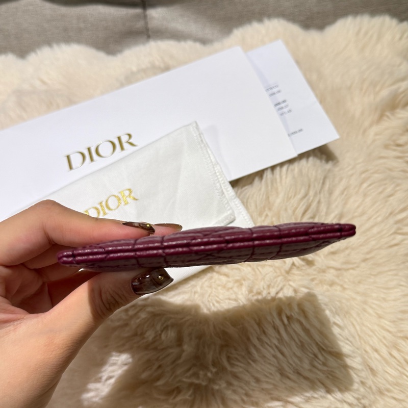 Dior caro系列 23年新款 酒紅色 卡夾 全新✨專櫃價一半 送禮 自用-3