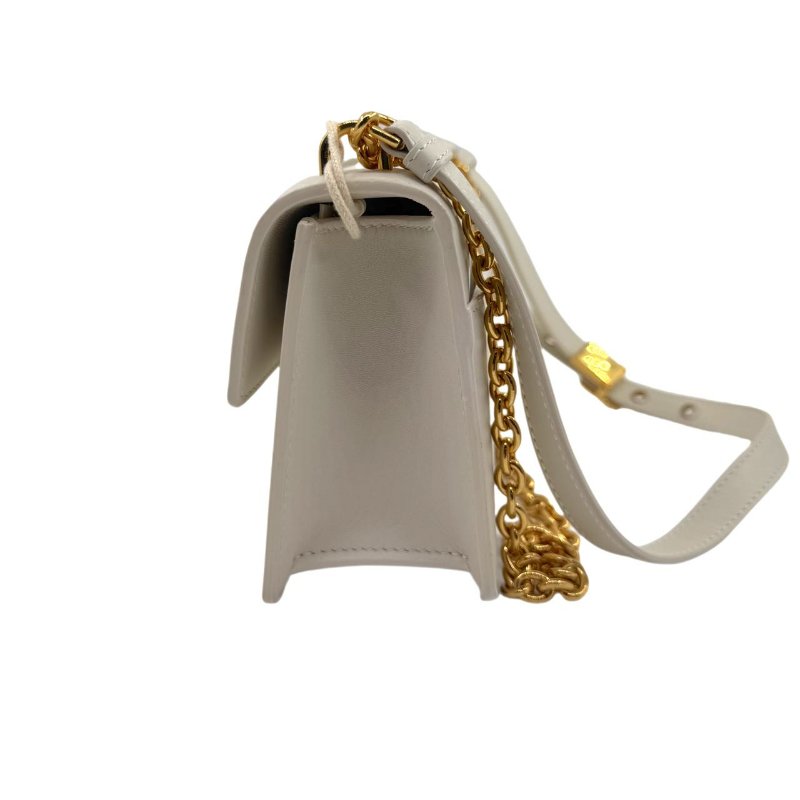 DiorDior 30 Montaigne 白色皮革鏈條包肩包斜背包-2