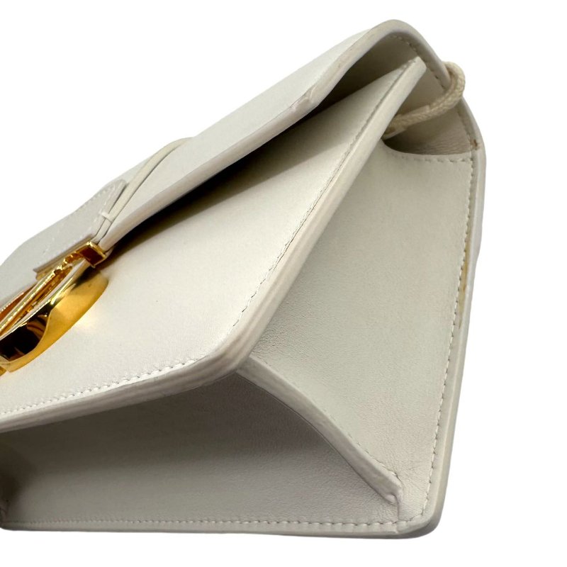 DiorDior 30 Montaigne 白色皮革鏈條包肩包斜背包-4