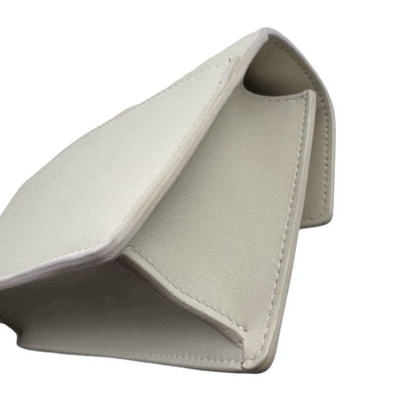 DiorDior 30 Montaigne 白色皮革鏈條包肩包斜背包-5