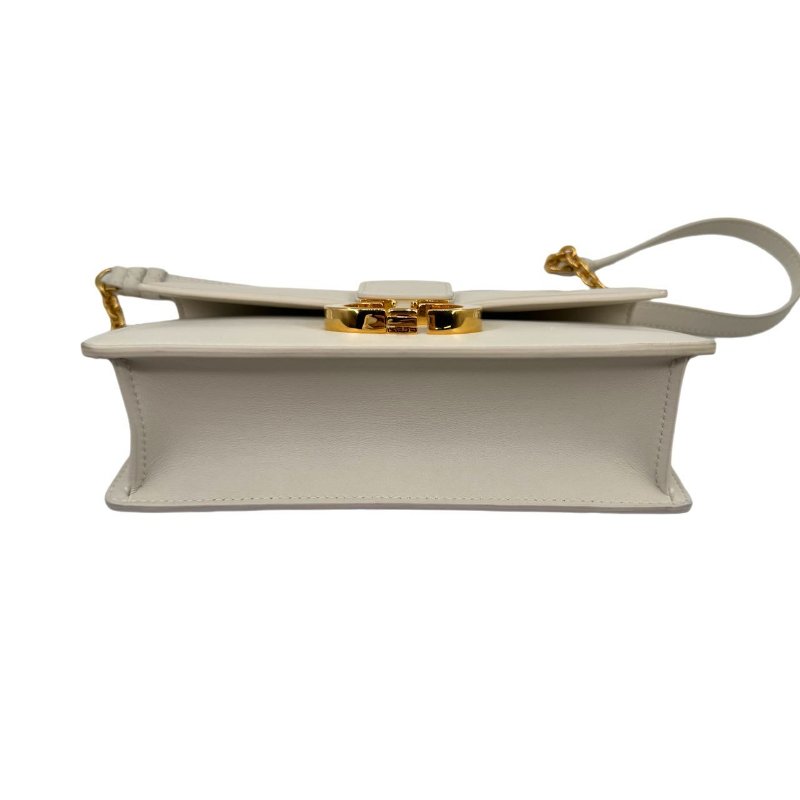 DiorDior 30 Montaigne 白色皮革鏈條包肩包斜背包-6