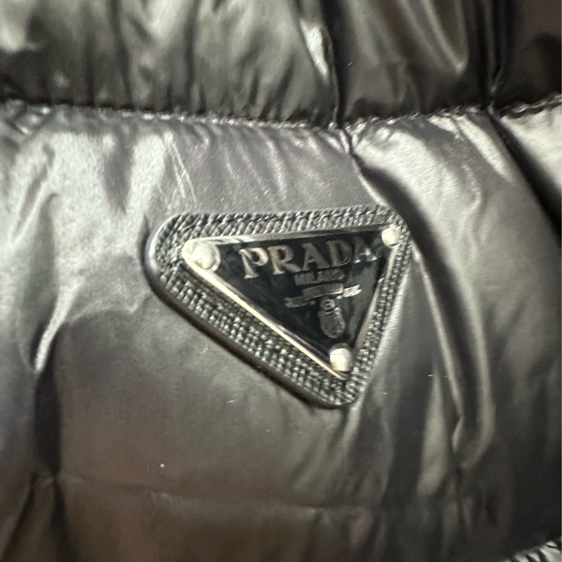 普拉達/Prada黑色雙面穿羽絨外套 超級好穿，L碼-4