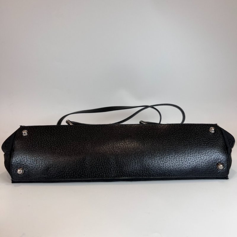 GUCCI 120837 黑色帆布單肩包-4