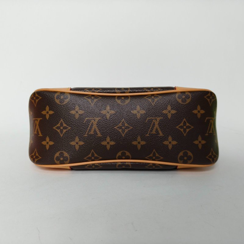 LOUIS VUITTON BOULOGNE牛角包可拆卸肩帶老花PVC晶片肩背包-4