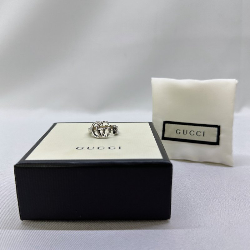 GUCCI 雙G鑰匙圖案戒指-0