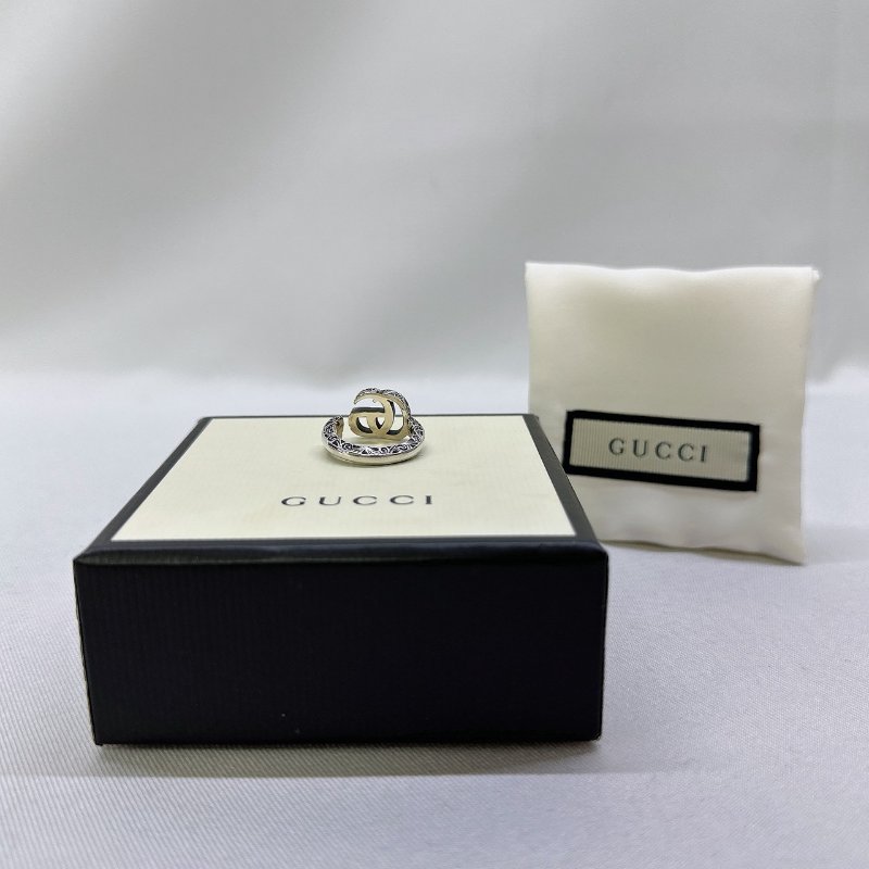 GUCCI 雙G鑰匙圖案戒指-1